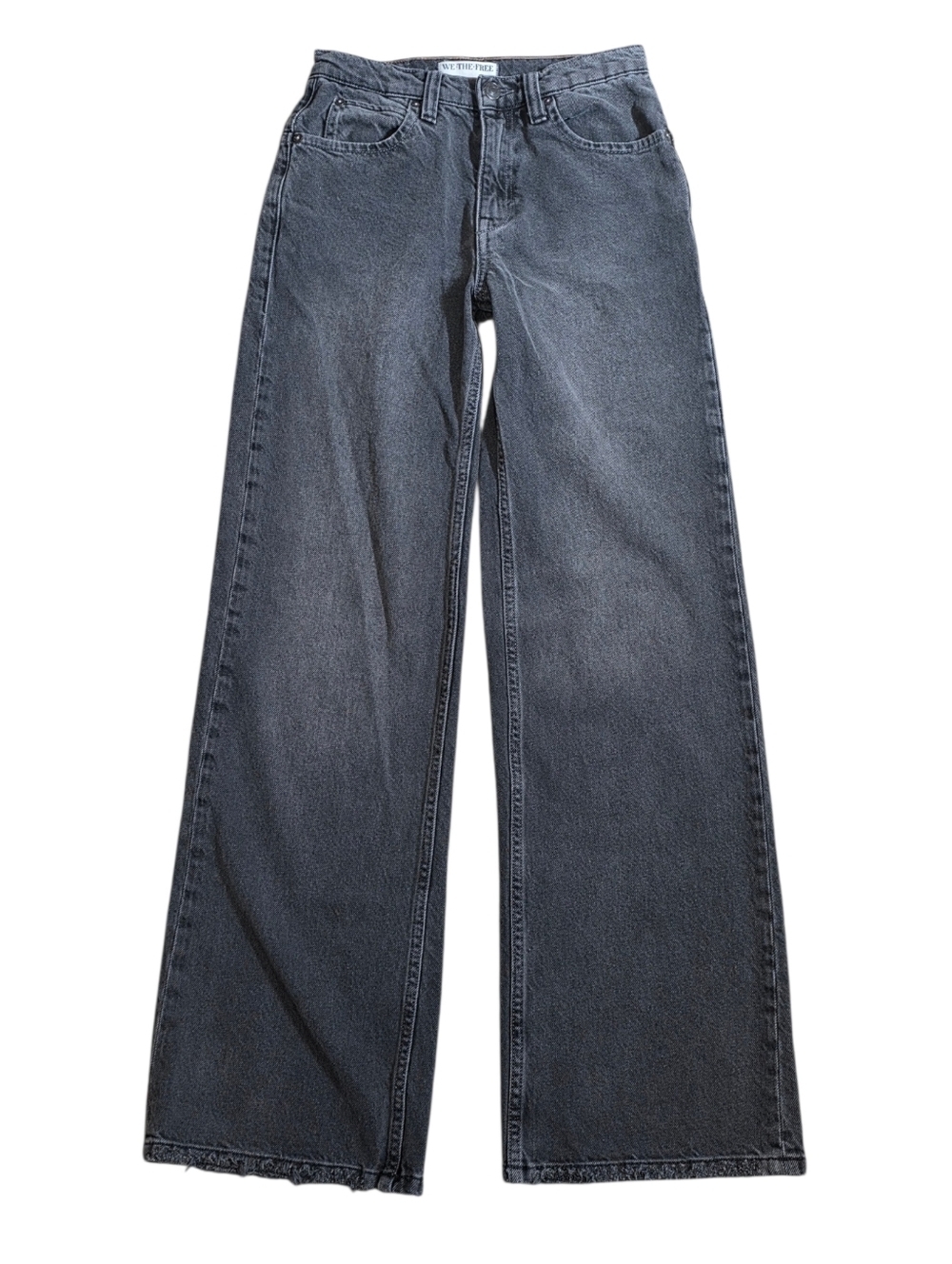 We The Free Tinsley Baggy Wide Leg Celestia Black Denim Size 24 - Picture 8 of 13